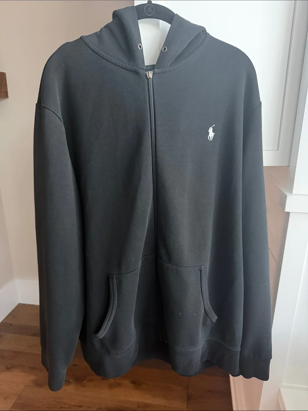 Polo by Ralph Lauren Black Full-Zip Hooded Sweatshirt
